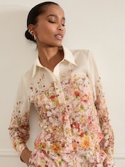Multicolor - Camisa estampado flores - Imagen 4 de 6