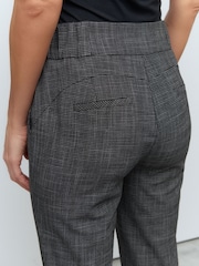 Grey Checked Shapewear Tailored Bootcut Trousers - Image 5 of 8