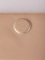 Lakeland Leather Brown Large Icon Embossed Zip Purse - Image 6 of 6