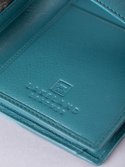 Lakeland Leather Green Large Icon Stud Tab Purse - Image 5 of 5