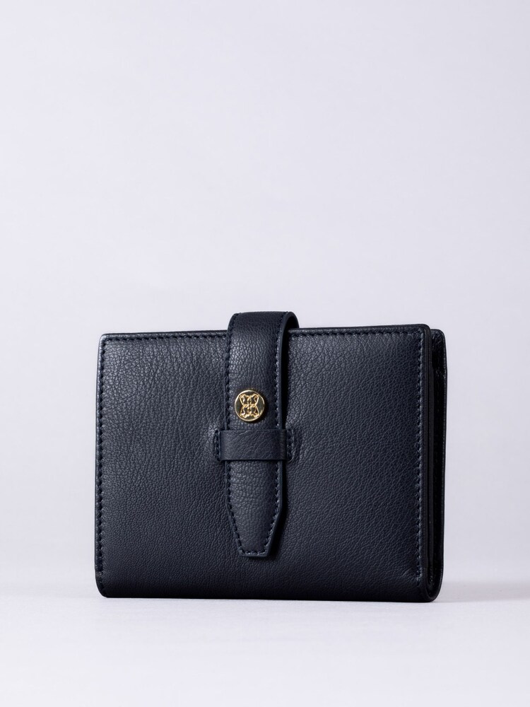 Lakeland Leather Blue Small Icon Stud Tab Purse - Image 1 of 4