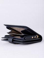 Lakeland Leather Blue Small Icon Stud Tab Purse - Image 4 of 4