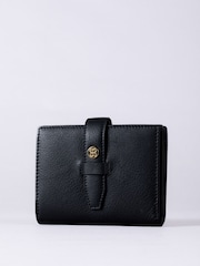 Lakeland Leather Black Small Icon Stud Tab Purse - Image 1 of 4