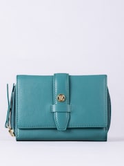 Lakeland Leather Green Medium Icon Stud Tab Purse - Image 2 of 5