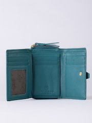 Lakeland Leather Green Medium Icon Stud Tab Purse - Image 3 of 5