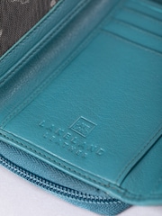 Lakeland Leather Green Medium Icon Stud Tab Purse - Image 5 of 5