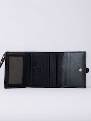 Lakeland Leather Black Mini Icon Stud Flapover Tab Purse - Image 3 of 5
