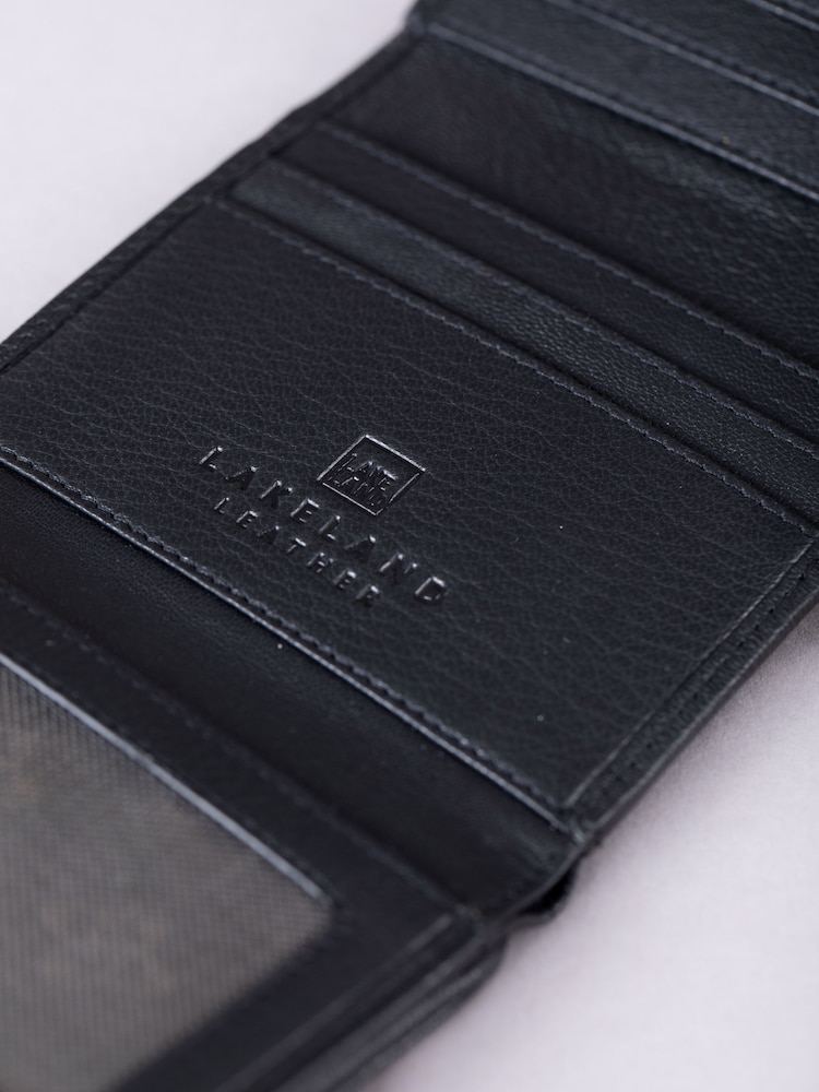 Lakeland Leather Black Mini Icon Stud Flapover Tab Purse - Image 5 of 5