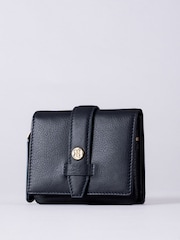 Lakeland Leather Blue Mini Icon Stud Flapover Tab Purse - Image 1 of 5