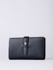 Lakeland Leather Blue Large Icon Stud Tab Purse - Image 1 of 5