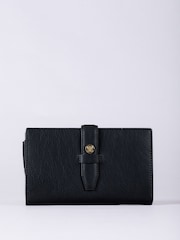 Lakeland Leather Black Large Icon Stud Tab Purse - Image 2 of 5