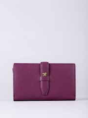 Lakeland Leather Pink Large Icon Stud Tab Purse - Image 1 of 5