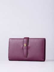 Lakeland Leather Pink Large Icon Stud Tab Purse - Image 2 of 5
