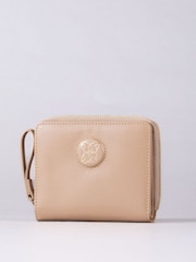 Lakeland Leather Brown Small Icon Embossed Zip Purse - Image 1 of 6