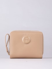 Lakeland Leather Brown Small Icon Embossed Zip Purse - Image 2 of 6