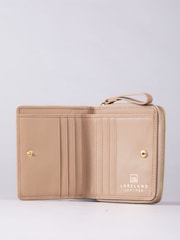 Lakeland Leather Brown Small Icon Embossed Zip Purse - Image 3 of 6