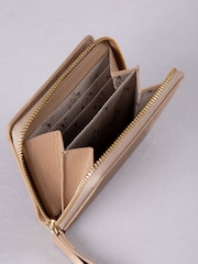 Lakeland Leather Brown Small Icon Embossed Zip Purse - Image 4 of 6