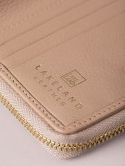 Lakeland Leather Brown Small Icon Embossed Zip Purse - Image 5 of 6
