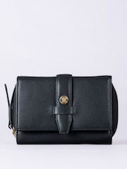 Lakeland Leather Black Medium Icon Stud Tab Purse - Image 1 of 5
