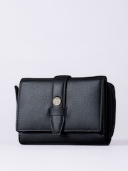 Lakeland Leather Black Medium Icon Stud Tab Purse - Image 2 of 5