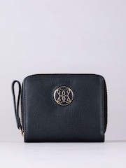 Lakeland Leather Black Small Icon Embossed Zip Purse - Image 1 of 6