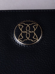 Lakeland Leather Black Small Icon Embossed Zip Purse - Image 6 of 6
