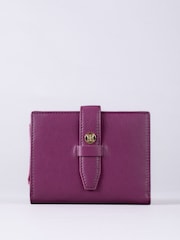Lakeland Leather Pink Small Icon Stud Tab Purse - Image 2 of 4