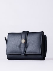 Lakeland Leather Blue Medium Icon Stud Tab Purse - Image 1 of 5