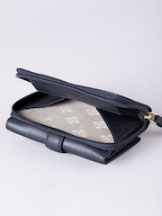 Lakeland Leather Blue Medium Icon Stud Tab Purse - Image 4 of 5