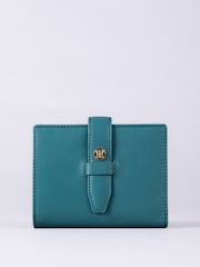 Lakeland Leather Green Small Icon Stud Tab Purse - Image 2 of 4
