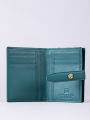 Lakeland Leather Green Small Icon Stud Tab Purse - Image 3 of 4