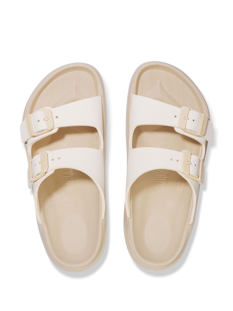 Birkenstock White Mogami Birko Flor Sandals - Image 3 of 3