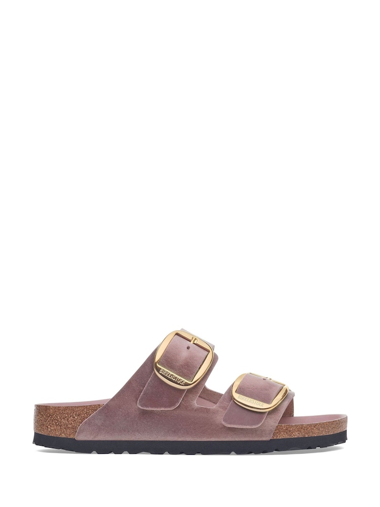 Birkenstock Faded Purple Arizona Big Buckle Oiled Leather Sandals - Image 1 of 3