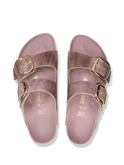 Birkenstock Faded Purple Arizona Big Buckle Oiled Leather Sandals - Image 3 of 3
