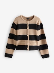 Camel Black Smart Knitted Button Up Cardigan with Wool - Image 10 of 12