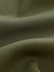 Green Khaki Crew Neck Knitted Smart Jacket - Image 8 of 8