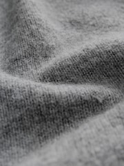 Grey Crew Neck Knitted Cardigan - Image 7 of 8