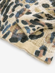 Leopard Printed Crew Neck Fine Knitted Jumper - Image 6 of 7
