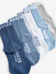 modra - Komplet 5 parov fantovskih nogavic Baker by Ted Baker - Slika 8 iz 8