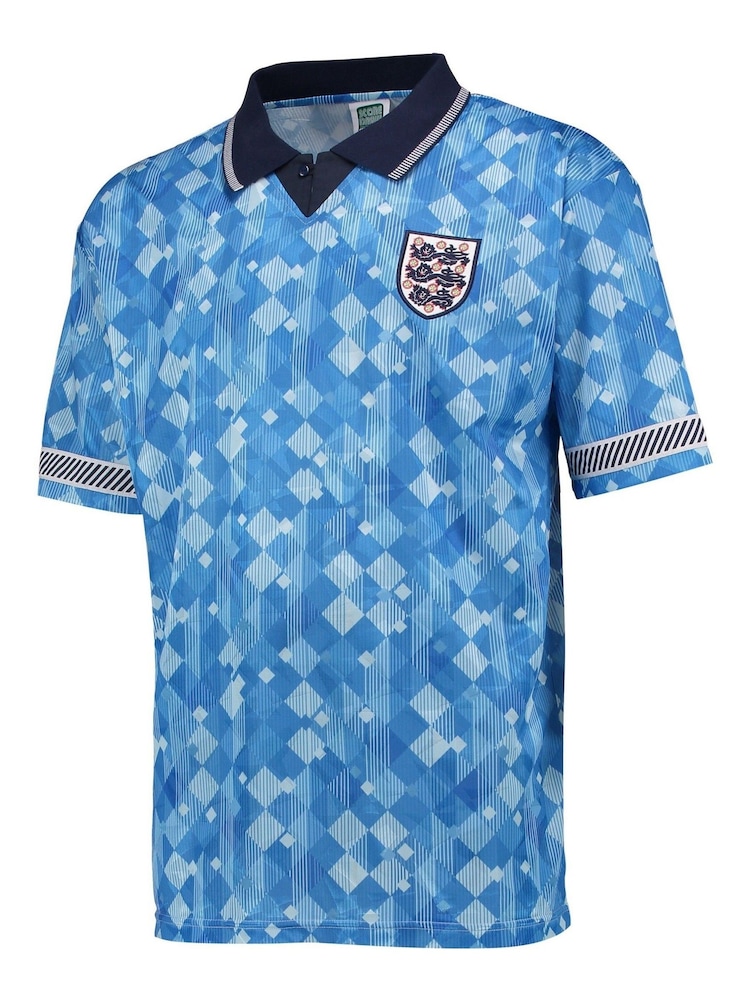 Fanatics Blue England 1990 World Cup Finals Third Shirt - Image 1 of 3 Fanatics Blue England 1990 World Cup Finals Third Shirt - Image 1 of 3