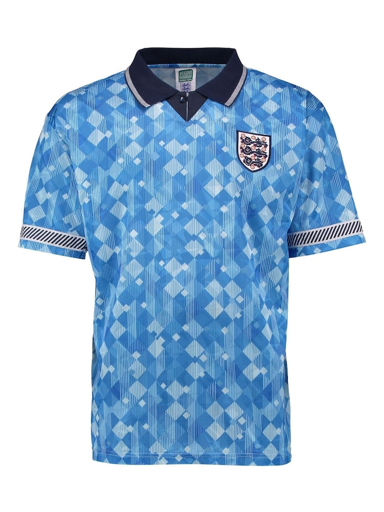 Fanatics Blue England 1990 World Cup Finals Third Shirt - Image 2 of 3