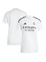 adidas White Real Madrid Home Womens Shirt 2024-25 - Image 1 of 3