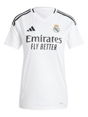 adidas White Real Madrid Home Womens Shirt 2024-25 - Image 2 of 3