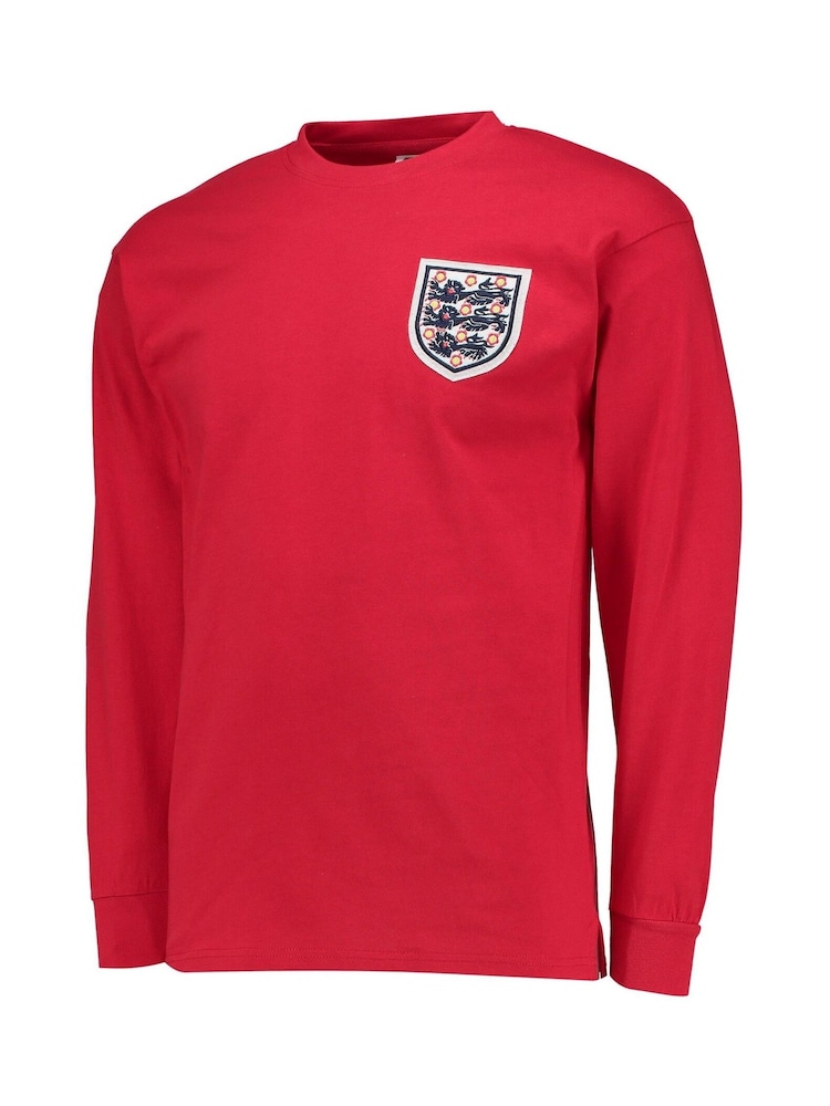 Fanatics Red 100% Cotton England 1966 World Cup Final Away Shirt - Image 1 of 3