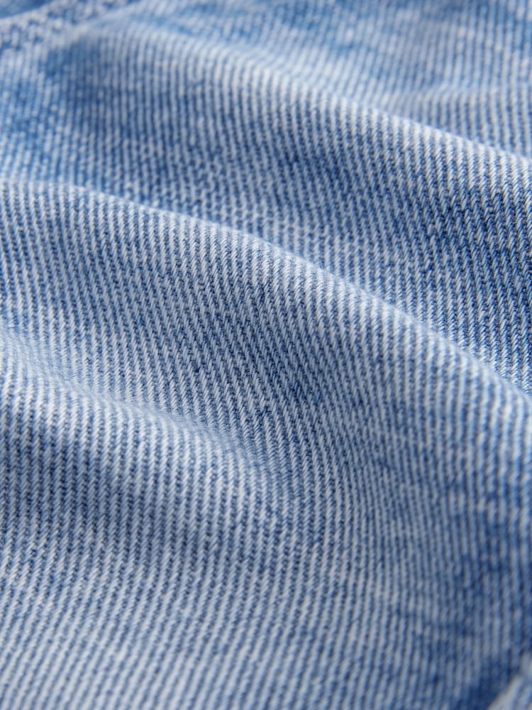 Light Blue Acid Wash Pull On 100% Cotton Jeans - Image 4 of 4
