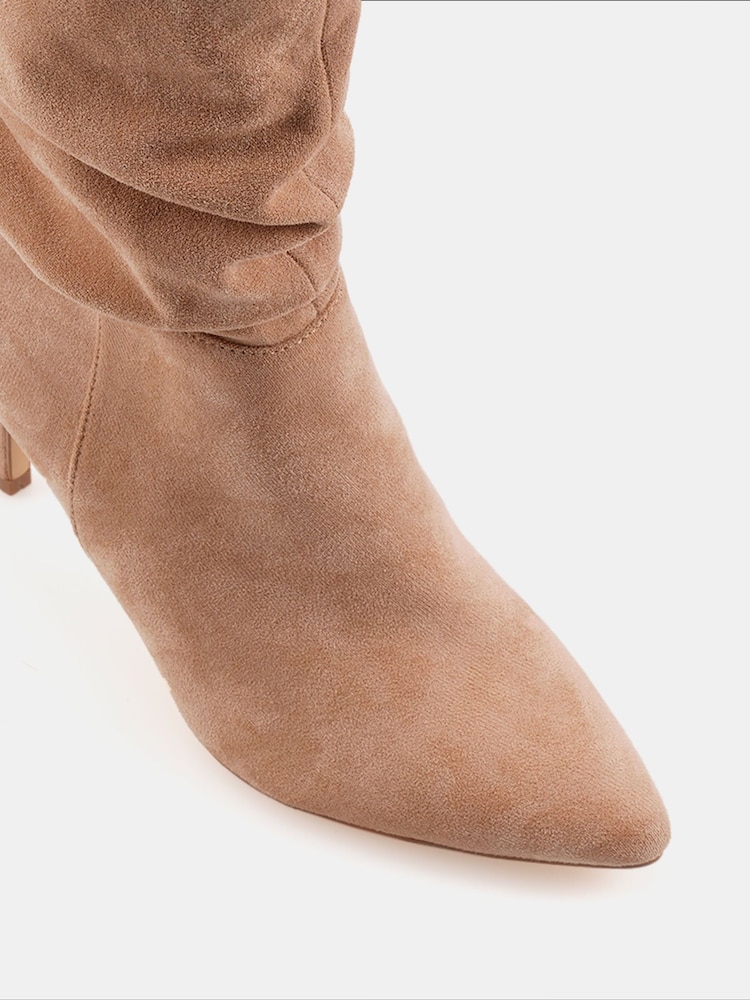 Novo Natural Dekota Ruched Point Mid Calf Boots - Image 5 of 5