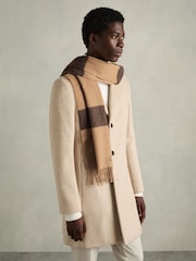 Reiss York Wool and Cashmere Striped Scarf - Imagen 2 de 4
