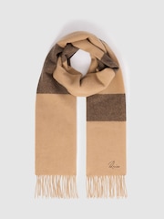 Reiss York Wool and Cashmere Striped Scarf - Imagen 3 de 4