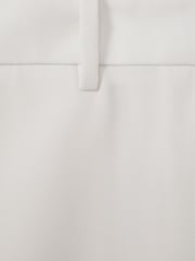 Reiss White Leanna Petite Wool Blend Wide Leg Tux Trousers - Image 6 of 7