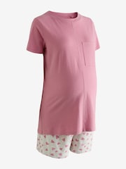 وردي قلب - Maternity Short Set Pyjamas - صورة 2 من 4
